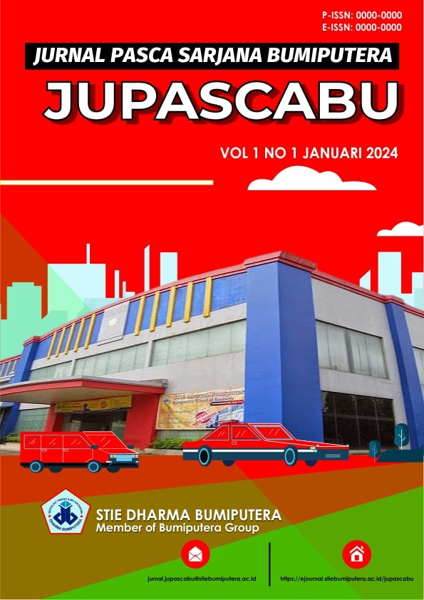 					View Vol. 1 No. 1 (2024):  Jurnal Pasca Sarjana Bumiputera (JUPASCABU)
				